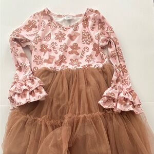 Girls  Gingerbread holiday dress size 8/9